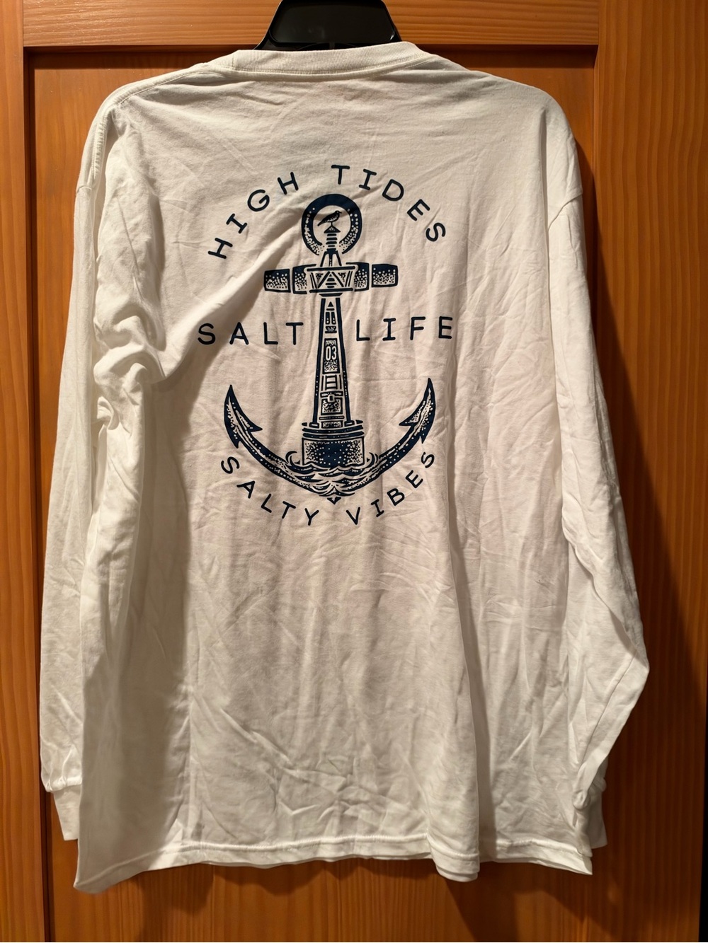 Salt Life Men's High Tides Salty Vibes Long Sleeve Classic Fit Shirt NWT Size L